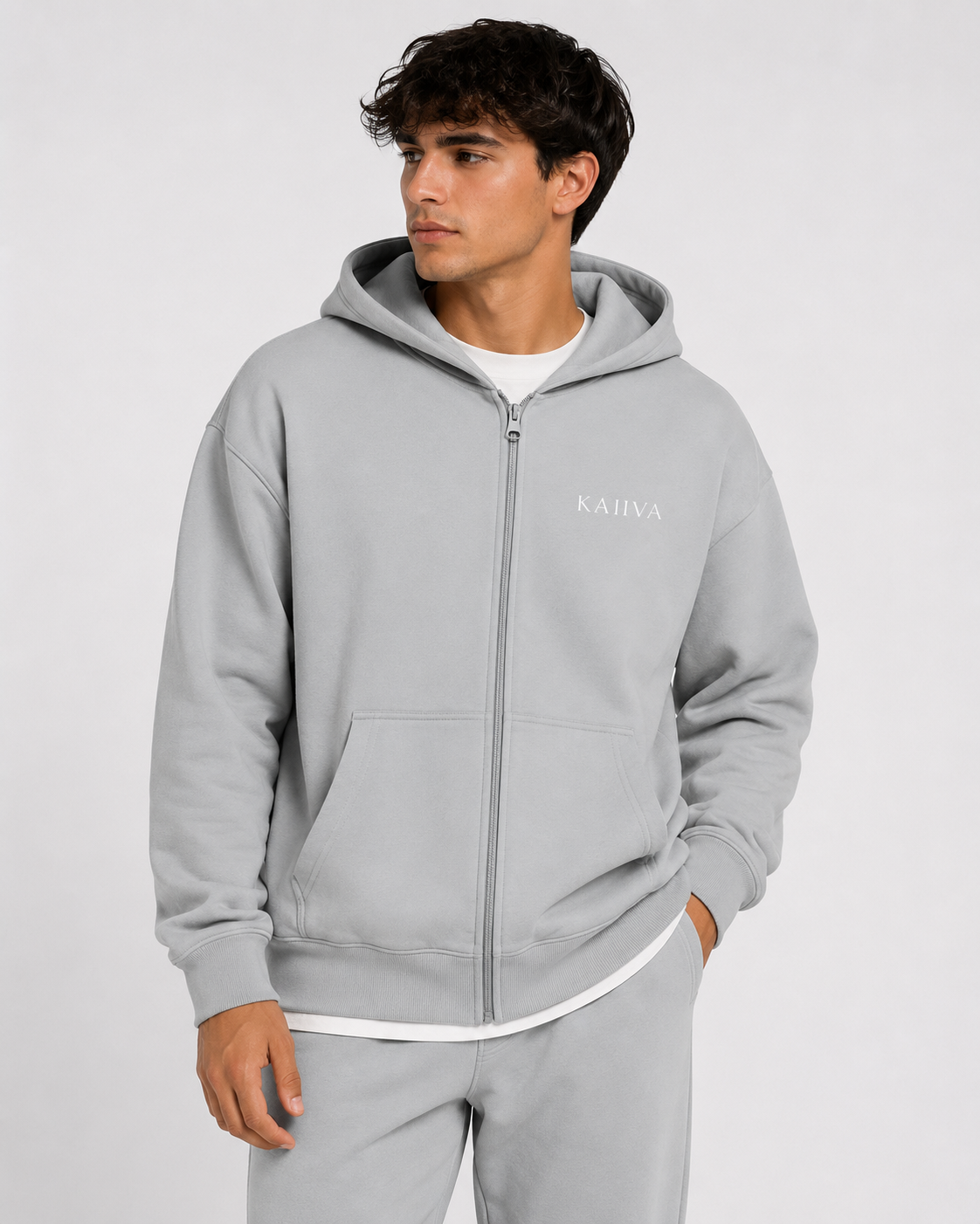 KAIIVA Oversized Zip Hoodie