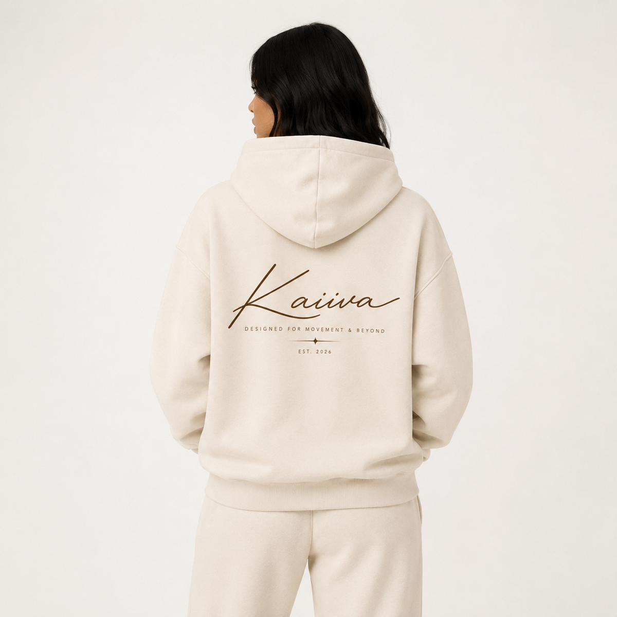 KAIIVA Signature Oversized Zip Hoodie